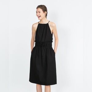 Zara Black dress with smock waist